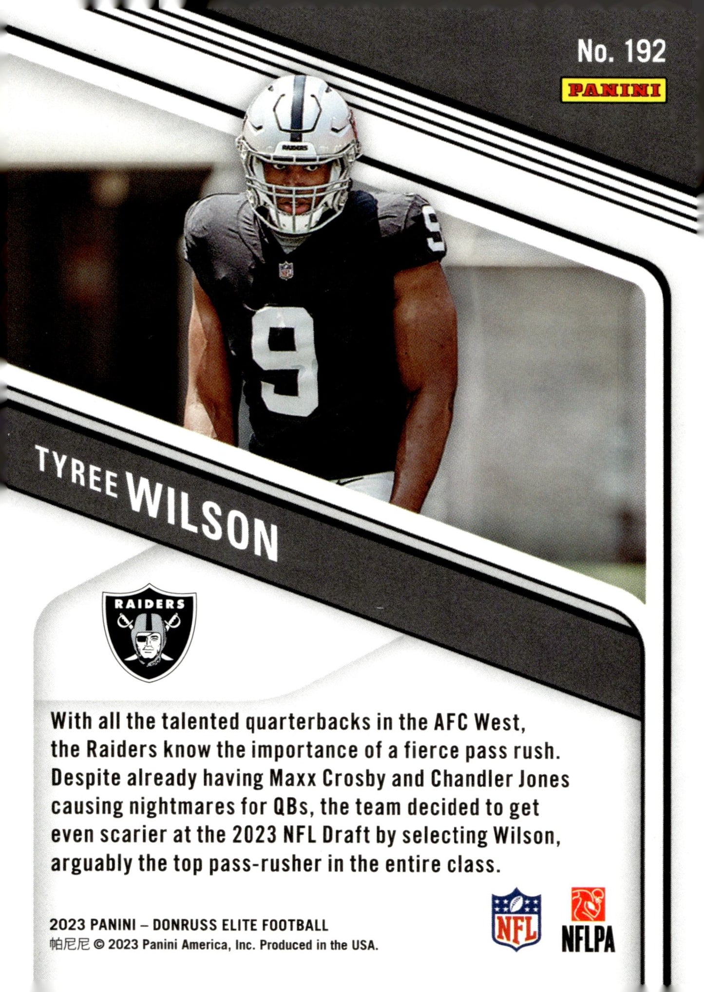 Tyree Wilson 2023 Panini Donruss Elite Orange RC 229/399 #192 - Collector Store LLC