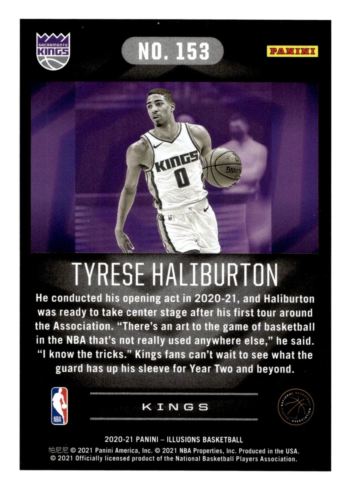 Tyrese Haliburton 2020 - 21 Panini Illusions RC #153 - Collector Store LLC