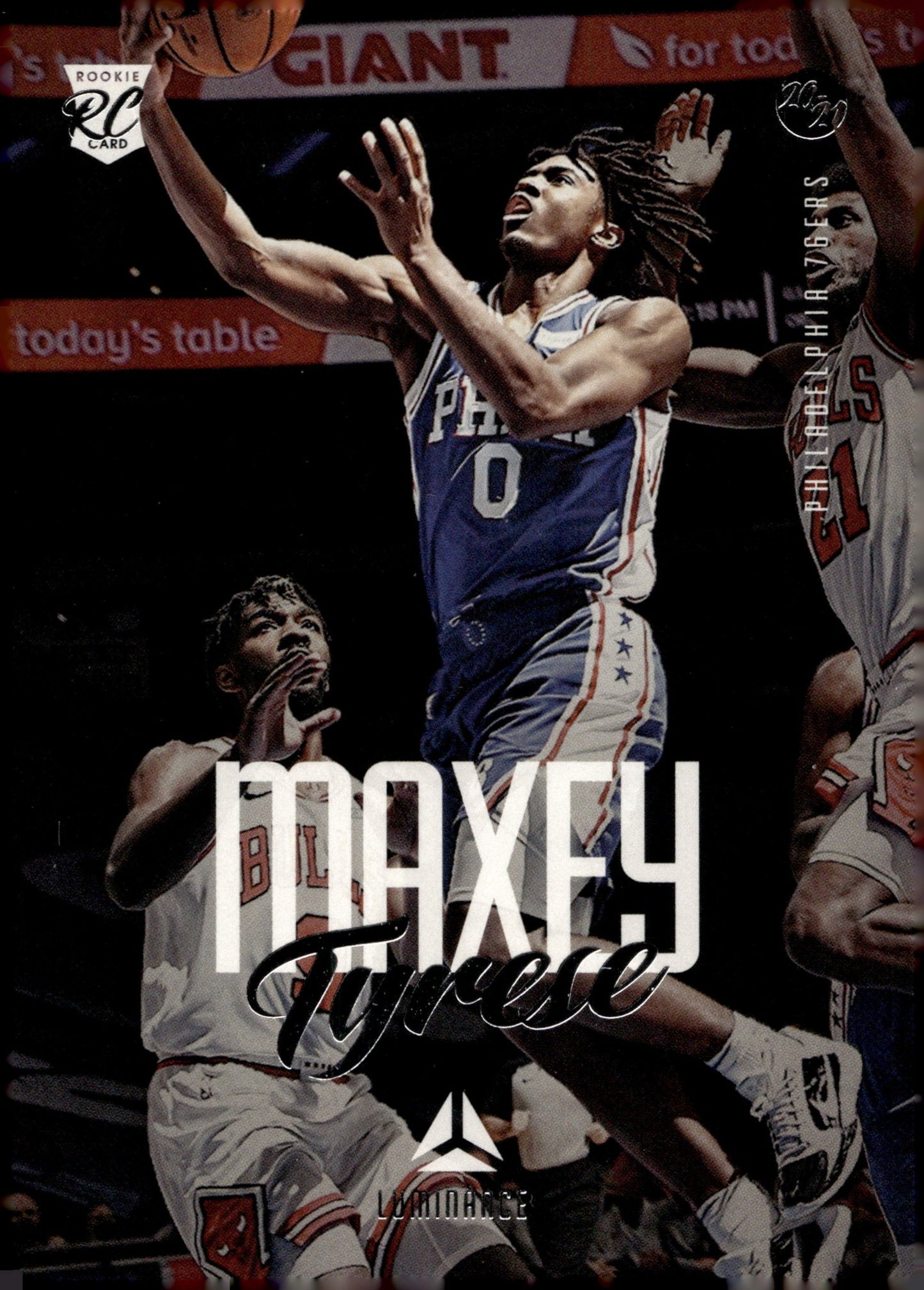 Tyrese Maxey 2020 - 21 Panini Chronicles Luminance RC #165 - Collector Store LLC