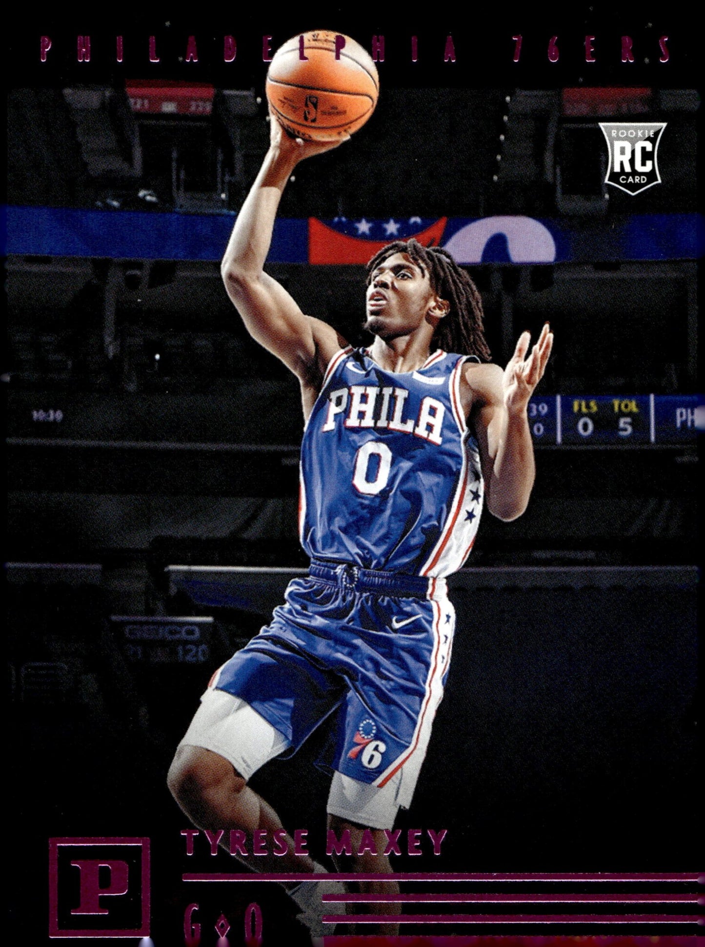 Tyrese Maxey 2020 - 21 Panini Chronicles Panini Purple RC #116 - Collector Store LLC