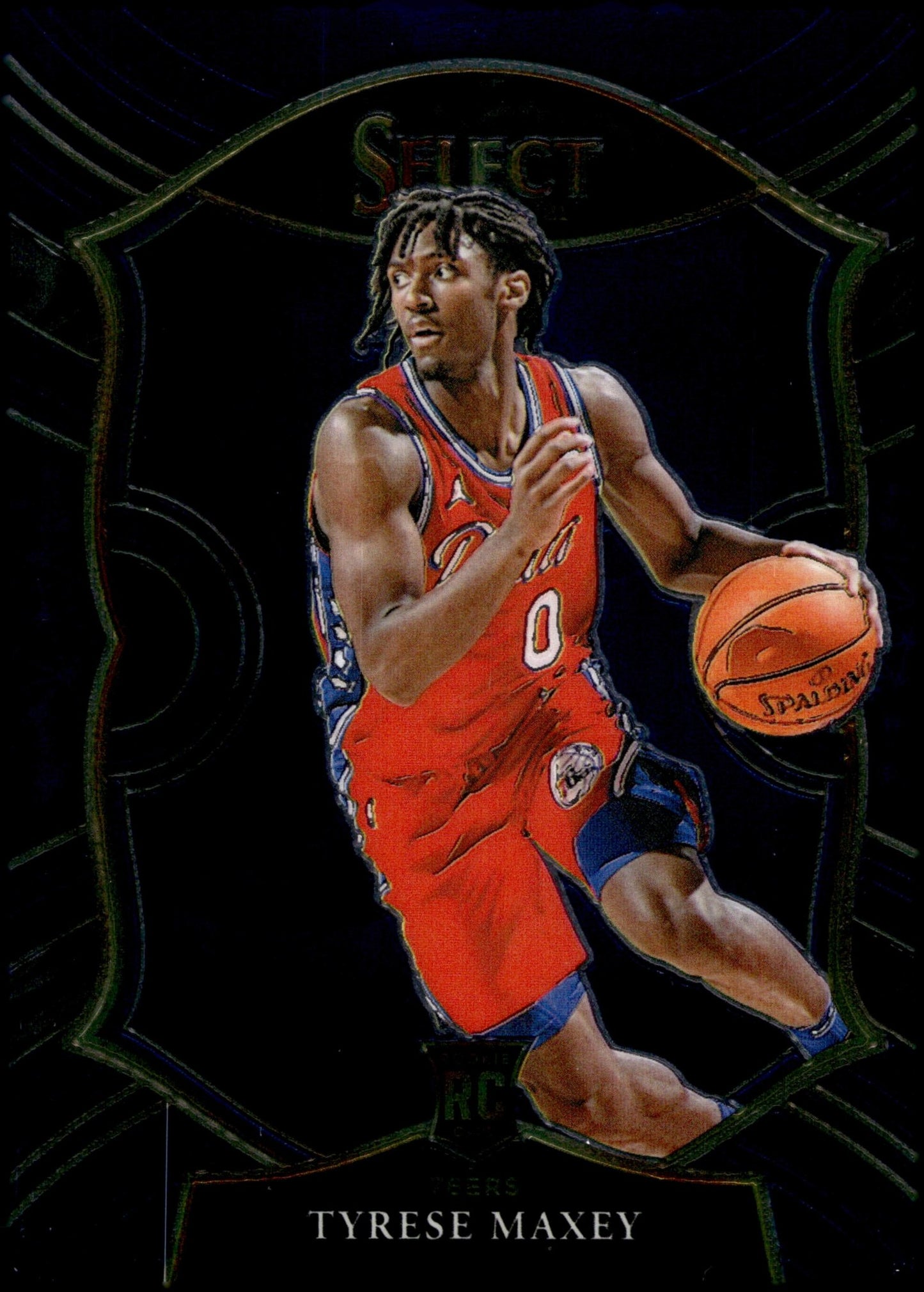 Tyrese Maxey 2020 - 21 Panini Select Blue RC #81 #4 - Collector Store LLC