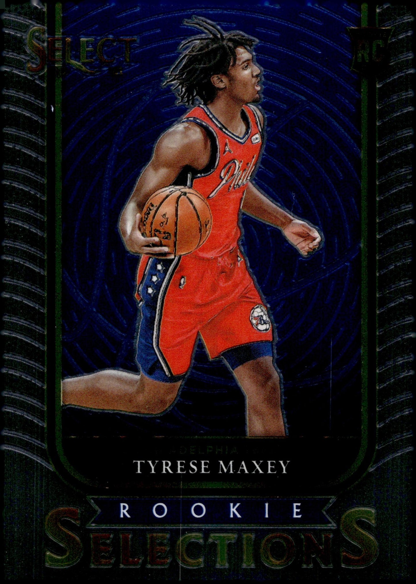 Tyrese Maxey 2020 - 21 Panini Select Rookie Selections RC #7 #1 - Collector Store LLC