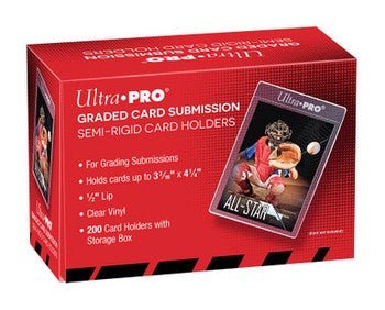 Ultra Pro: 1/2" Lip Semi - Rigid Tall Card Holders (200ct) - Collector Store LLC