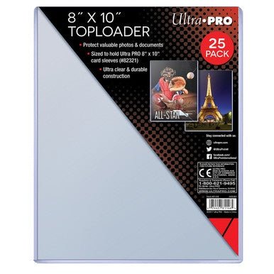 top loaders card sleeves Ultra Pro 8 x 10 in. Top Loader, 25 Pack