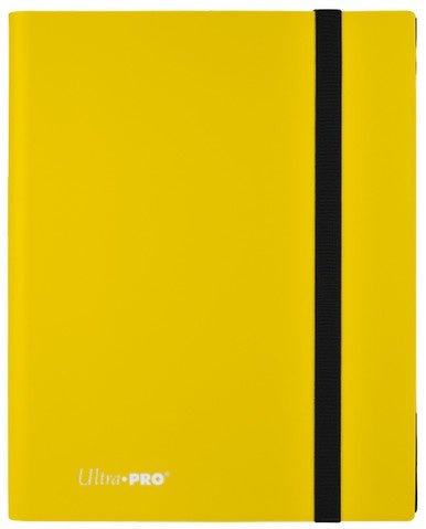 ultrapro card binder Ultra Pro 9 Pocket Pro Eclipse Binder Lemon Yellow