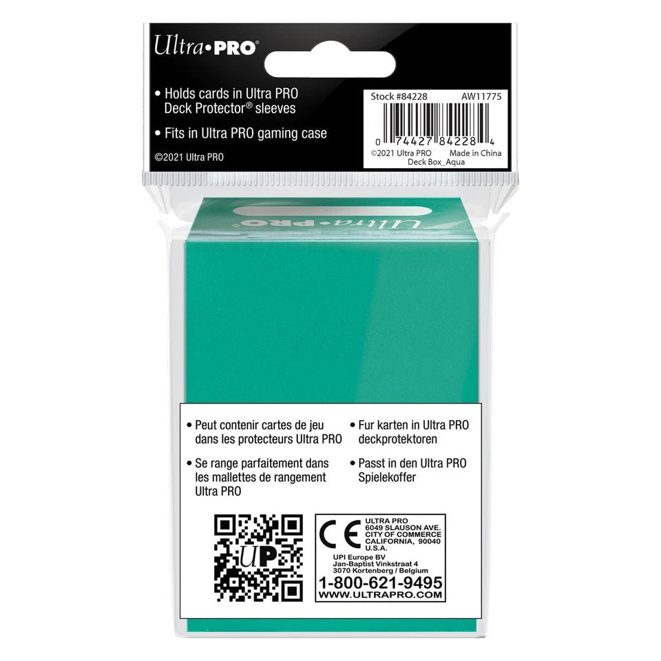 Ultra Pro: PRO 80+ Deck Box (Aqua) - Collector Store LLC