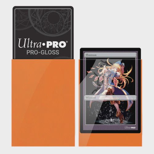 Ultra Pro: PRO-Gloss Small Deck Protector Sleeves 60ct (Orange) Ultra Pro: PRO-Gloss Small Deck Protector Sleeves 60ct (Orange)