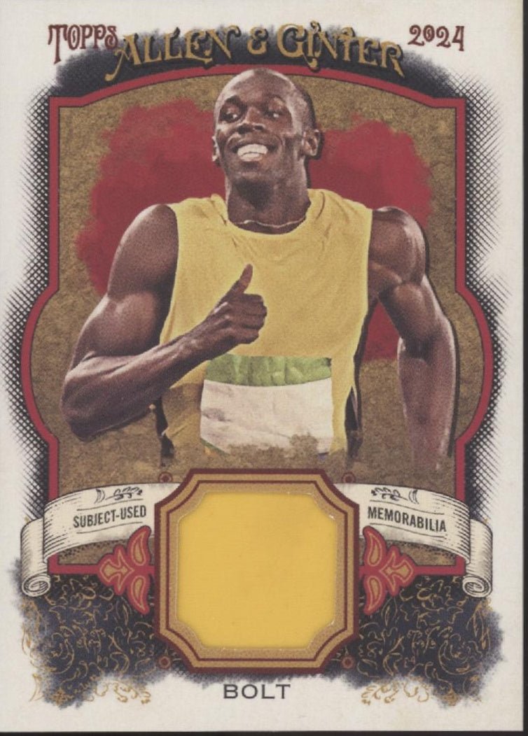 Usain Bolt 2024 Topps Allen & Ginter Swatch #AGR - UB - Collector Store LLC