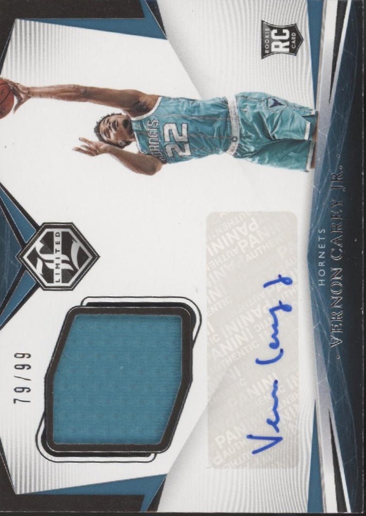 Vernon Carey Jr. 2020 - 21 Panini Chronicles Limited Swatch RC Auto 79/99 #LR - VCJ - Collector Store LLC