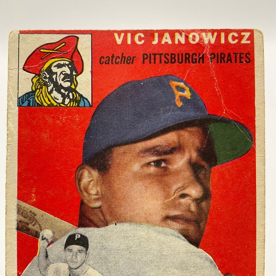 Vic Janowicz 1954 Topps #16 Pittsburgh Pirates GD - Collector Store LLC