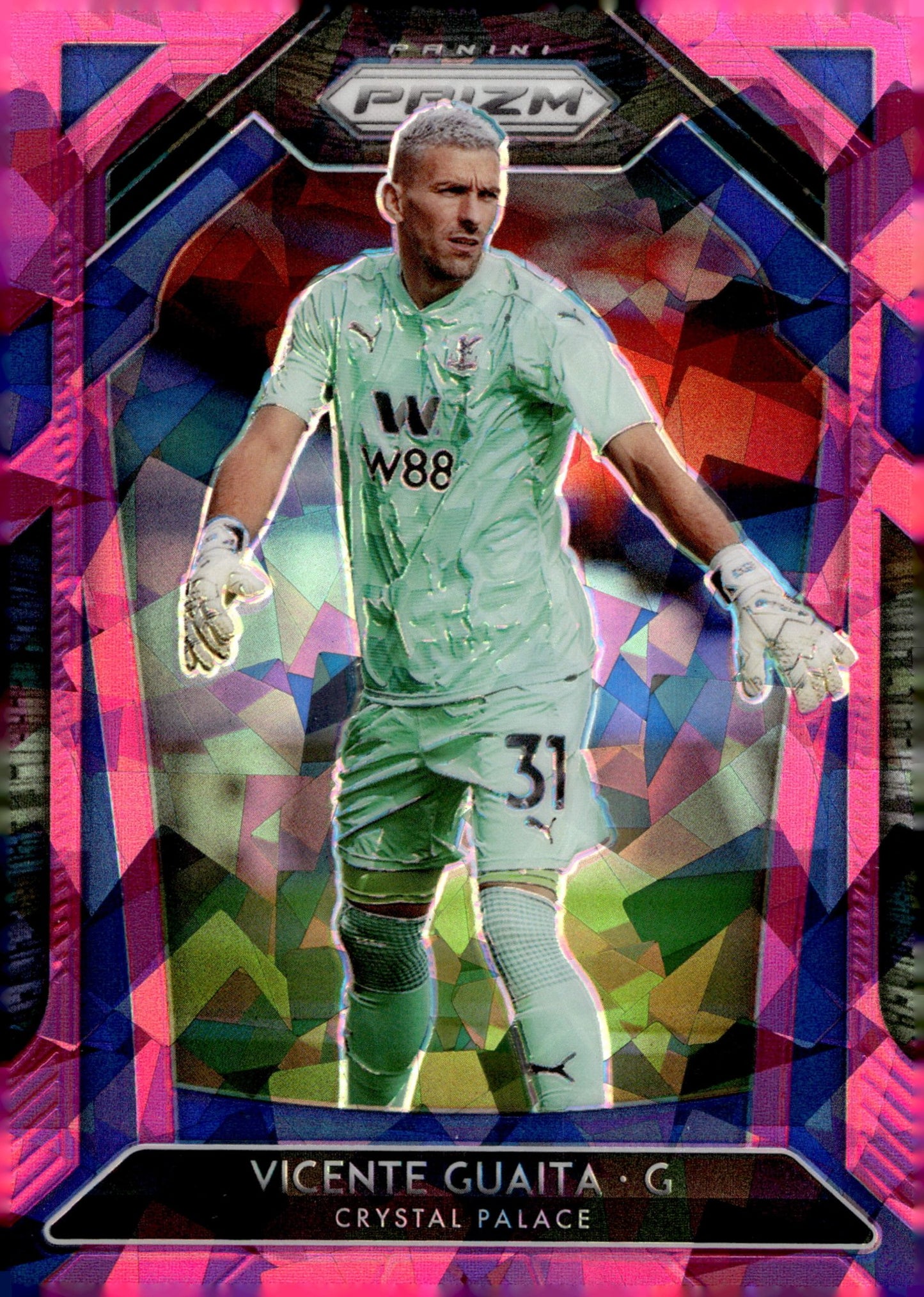 Vicente Guaita 2020 - 21 Panini Prizm Premier League Pink Ice Prizm #61 - Collector Store LLC