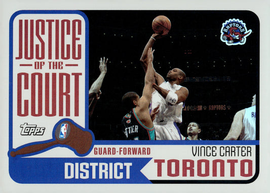 Vince Carter 2003 - 04 Topps Justice of the Court #JC - 13 - Collector Store LLC