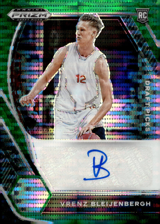 Vrenz Bleijenbergh 2021 Panini Prizm Draft Picks Green Pulsar Prizm RC Auto /25 - Collector Store LLC