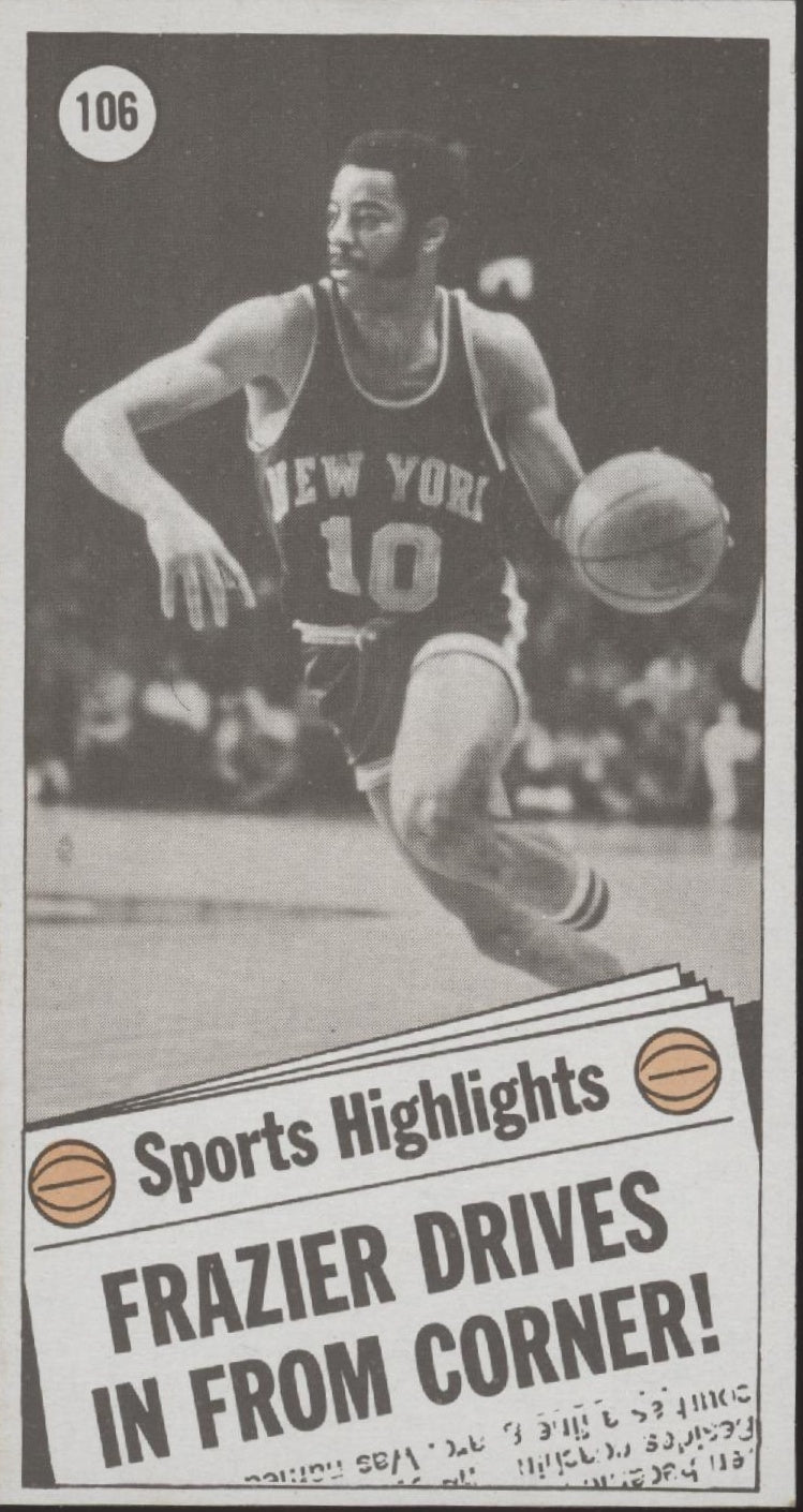 Walt Frazier 1970 - 71 Topps Oversized #106 New York Knicks VG - EX #2 - Collector Store LLC