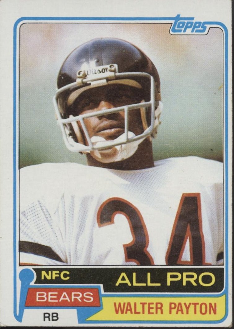 Walter Payton 1981 Topps #400 Chicago Bears #4 - Collector Store LLC