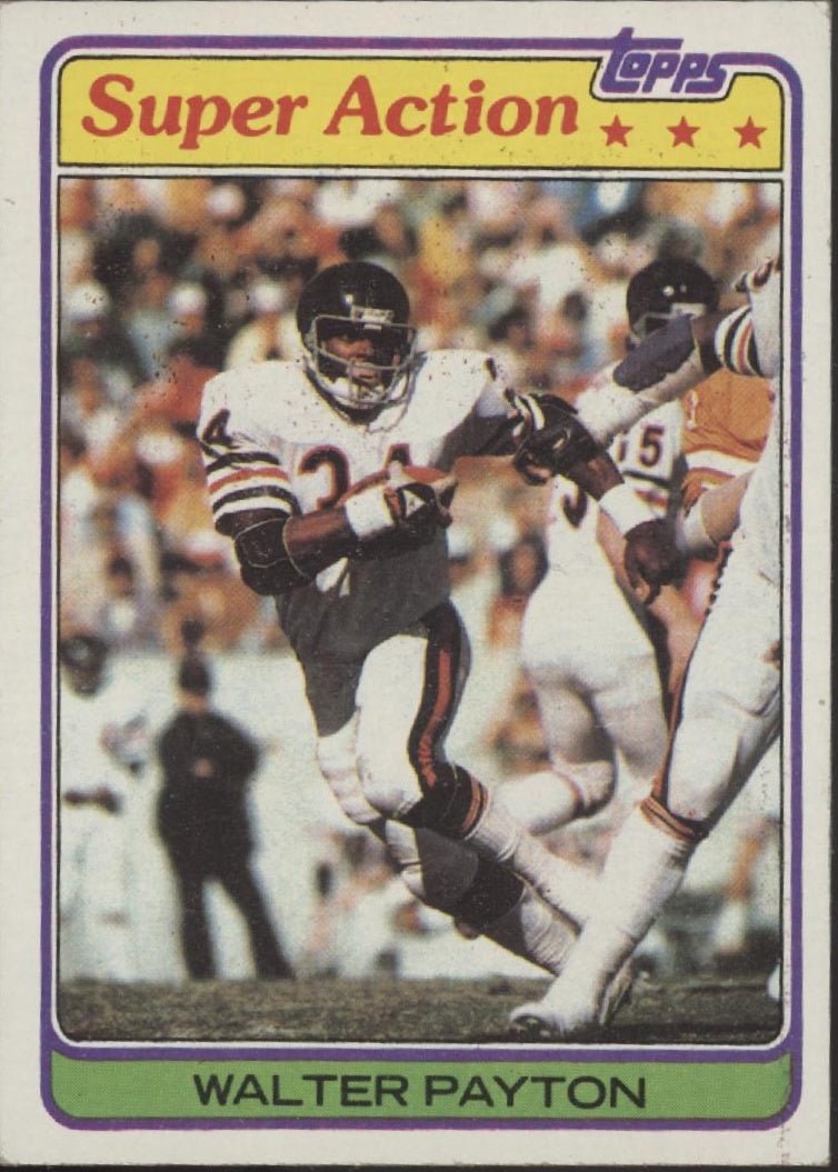 Walter Payton 1981 Topps Super Action #202 Chicago Bears - Collector Store LLC