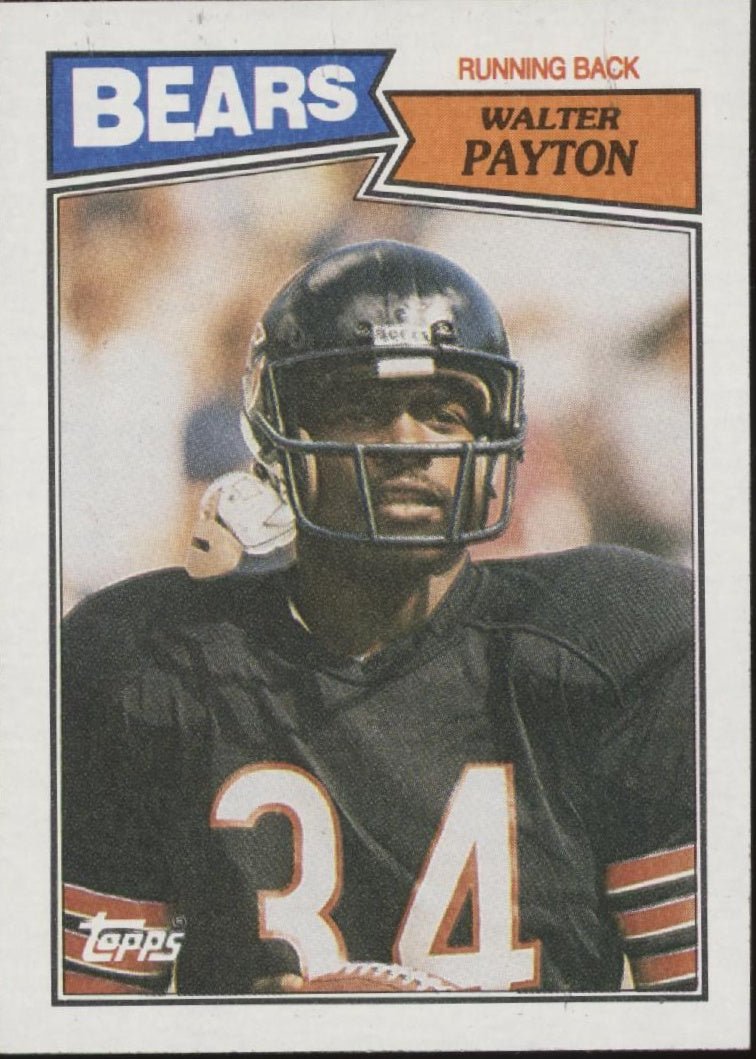 Walter Payton 1987 Topps #46 Chicago Bears - Collector Store LLC