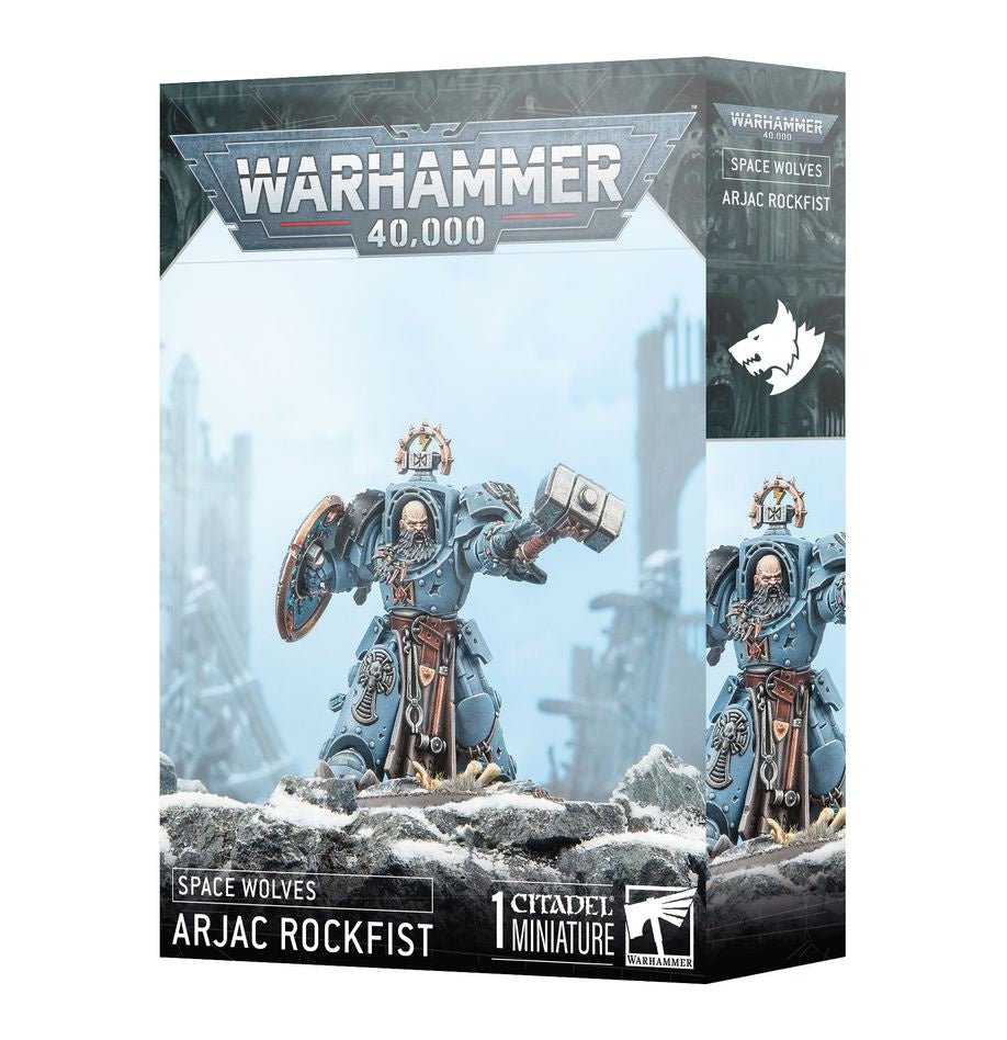 Warhammer 40K: Space Wolves - Arjac Rockfist(Releases 7 - 12 - 25) - Collector Store LLC