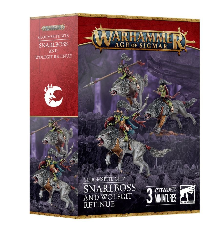 Warhammer Age of Sigmar: Gloomspite Gitz - Snarlboss and Wolfgit Retinue - Collector Store LLC