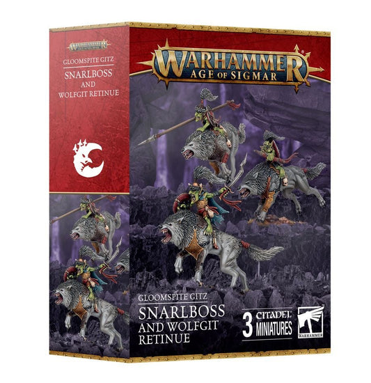 Warhammer Age of Sigmar: Gloomspite Gitz - Snarlboss and Wolfgit Retinue - Collector Store LLC