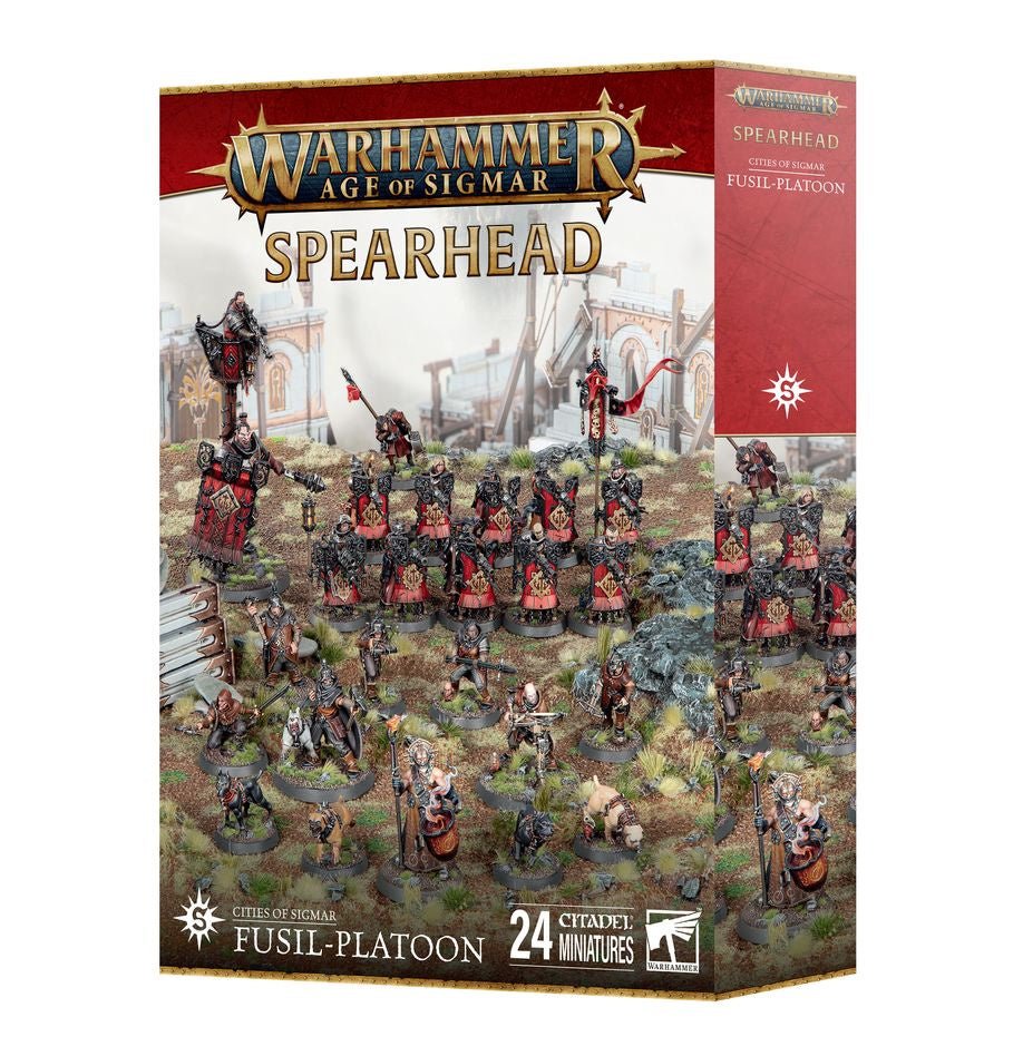 Warhammer Age of Sigmar: Spearhead - Cities of Sigmar - Fusil - Platoon*Expected Release Date 6 - 14 - 2025* - Collector Store LLC