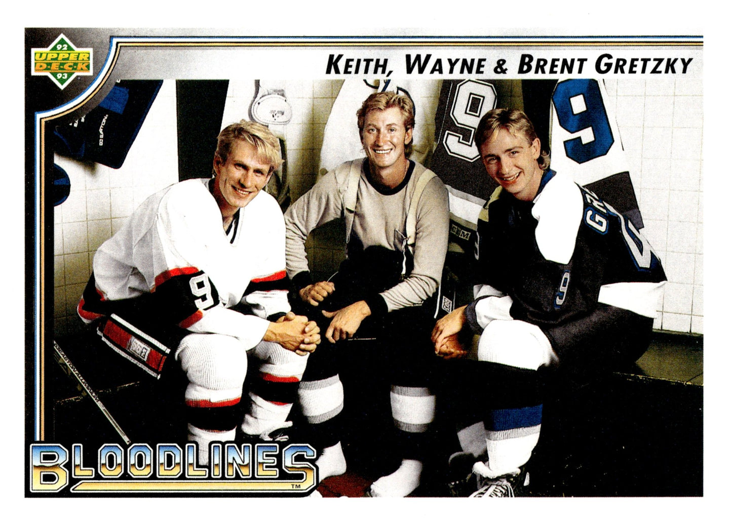 Wayne Gretzky 1992 - 93 Upper Deck Bloodlines #37 #3 - Collector Store LLC