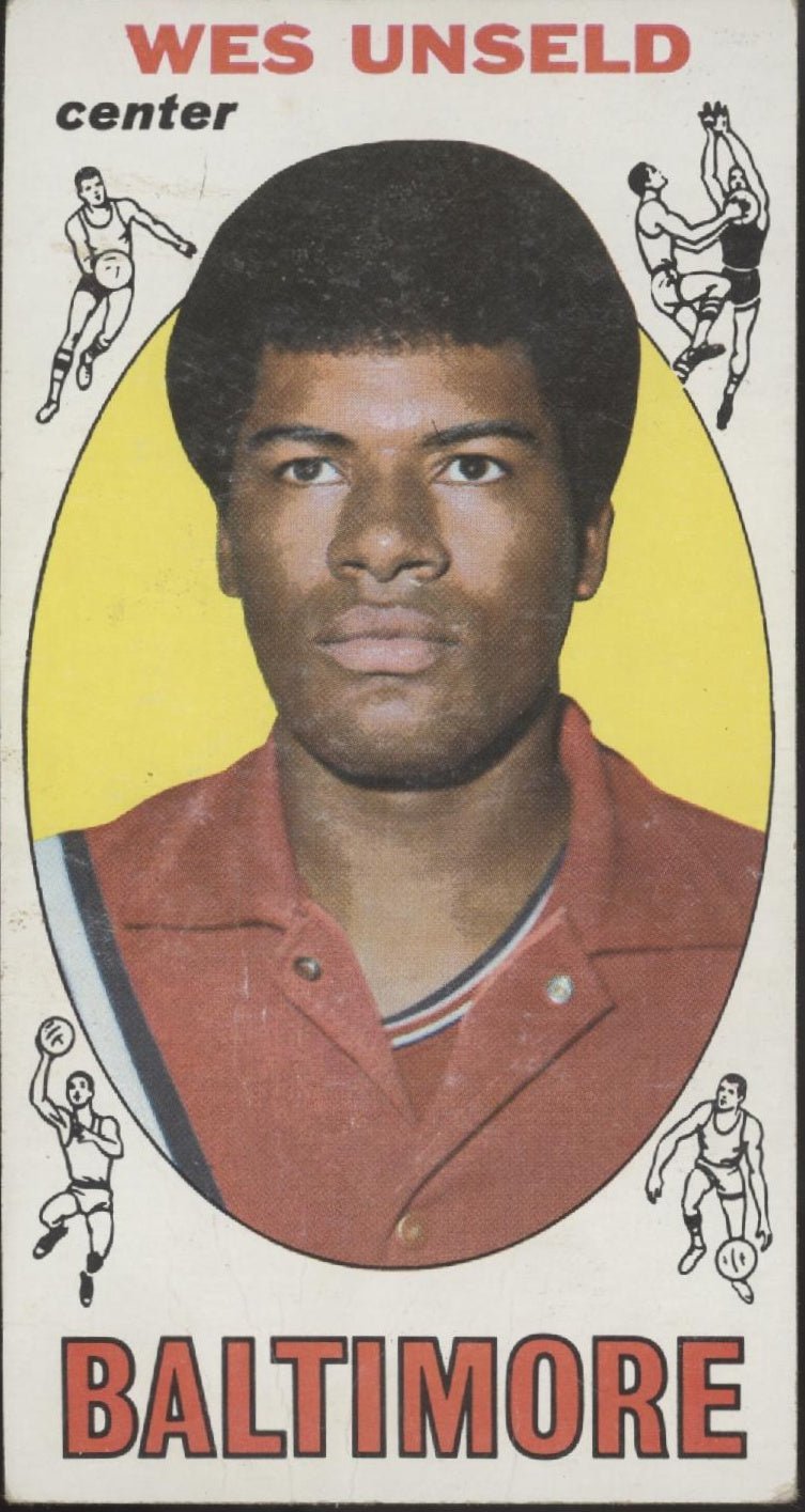Wes Unseld 1969 - 70 Topps RC #56 Baltimore Bullets EX - NM - Collector Store LLC