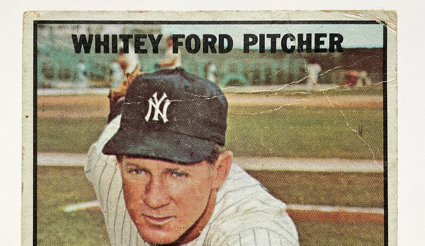 Whitey Ford 1967 Topps #5 New York Yankees VG - Collector Store LLC
