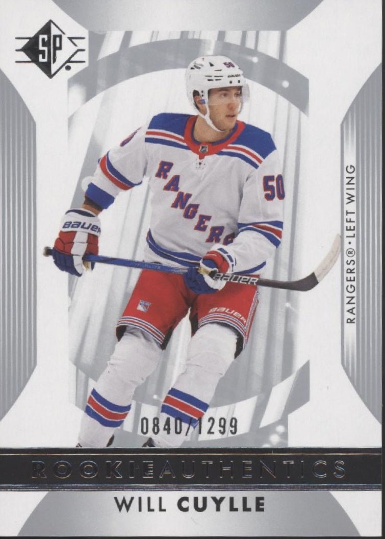Will Cuylle 2023 - 24 Upper Deck SP Rookie Authentics RC 130 - Collector Store LLC