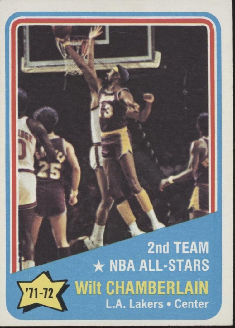 Wilt Chamberlain 1972 - 73 Topps #168 Los Angeles Lakers VG - Collector Store LLC