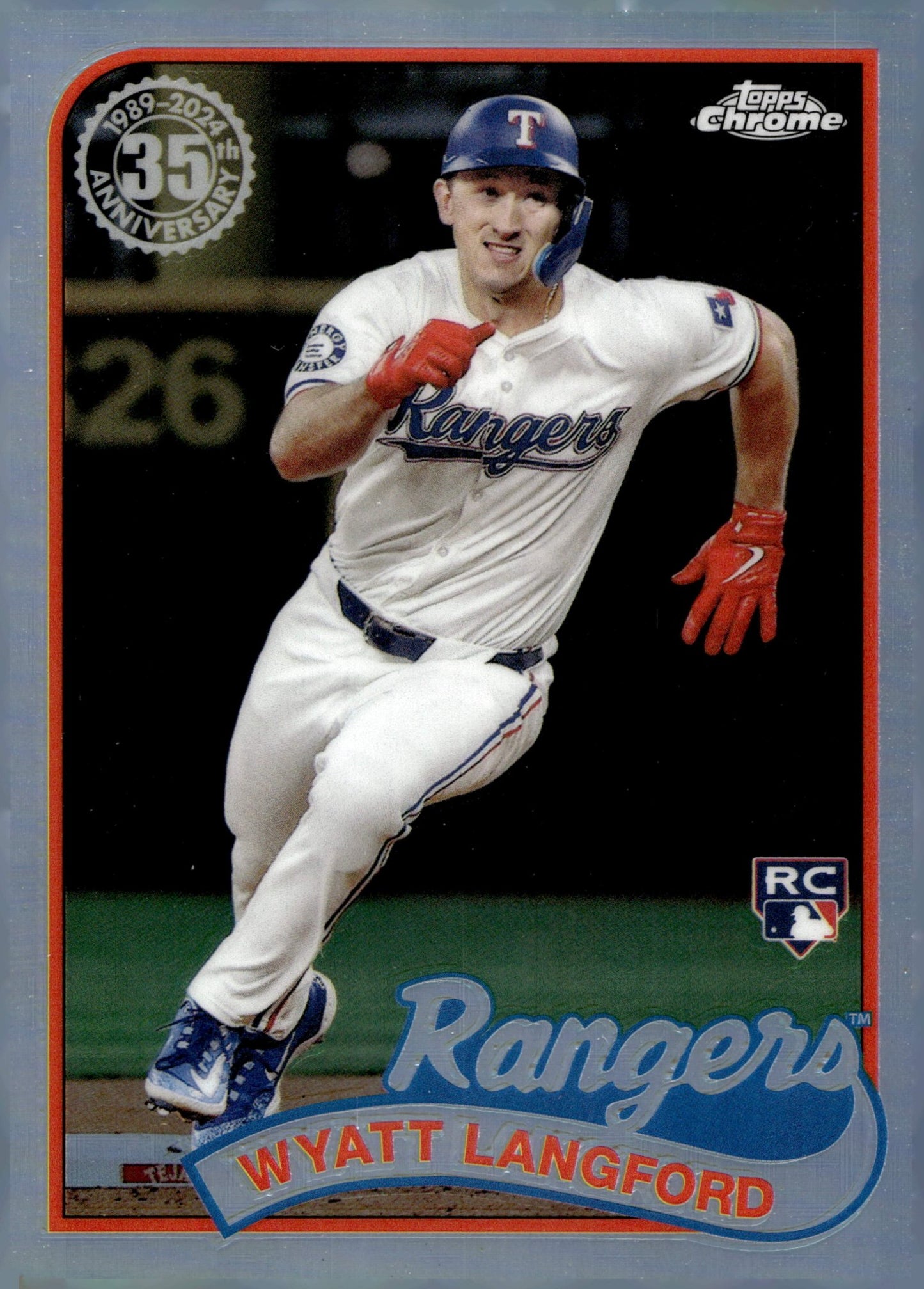 Wyatt Langford 2024 Topps Chrome 35th Anniversary Refractor RC #89CU - 2 #2 - Collector Store LLC