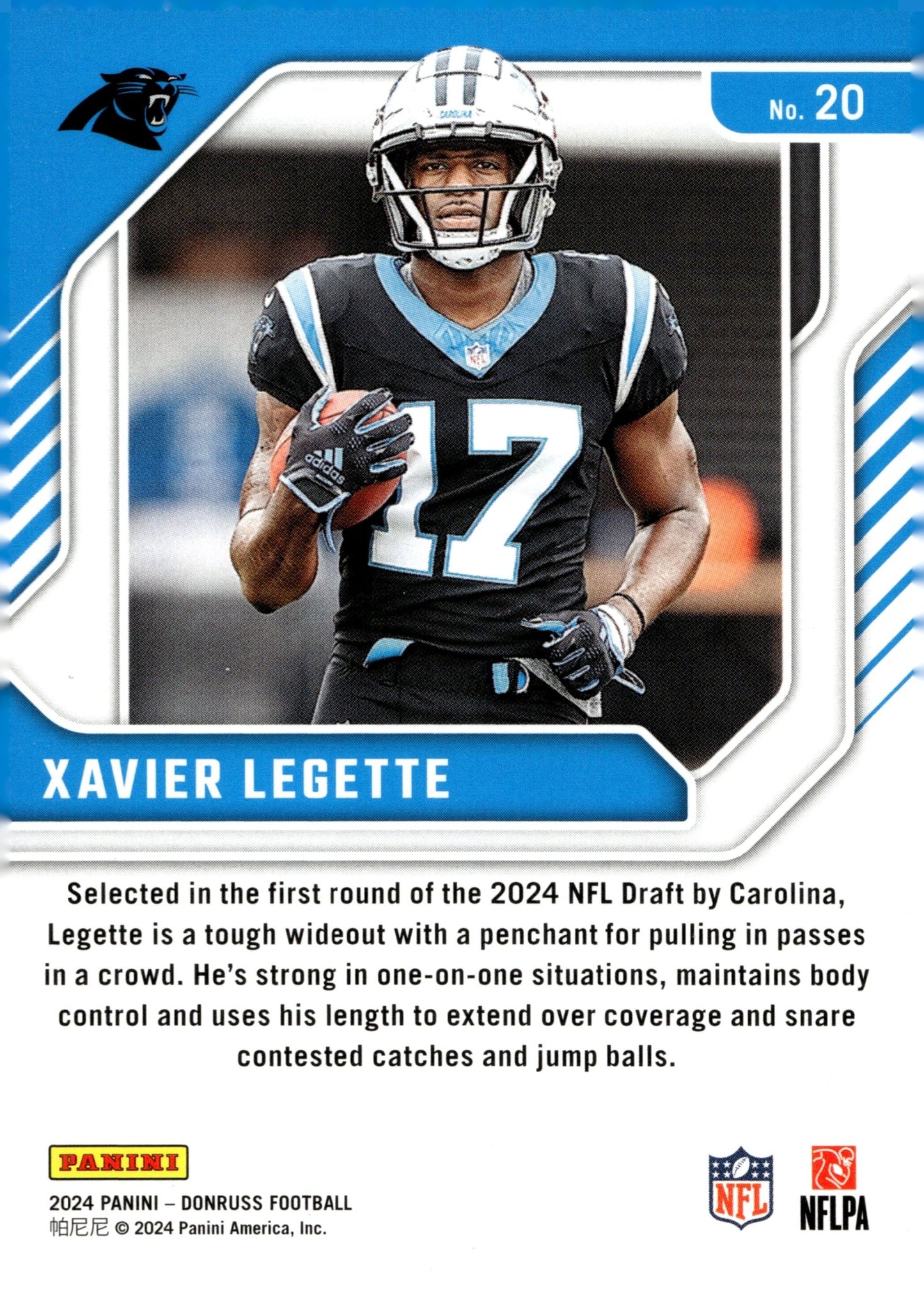Xavier Legette 2024 Panini Donruss Elite Series Rookie RC #20 #2 - Collector Store LLC