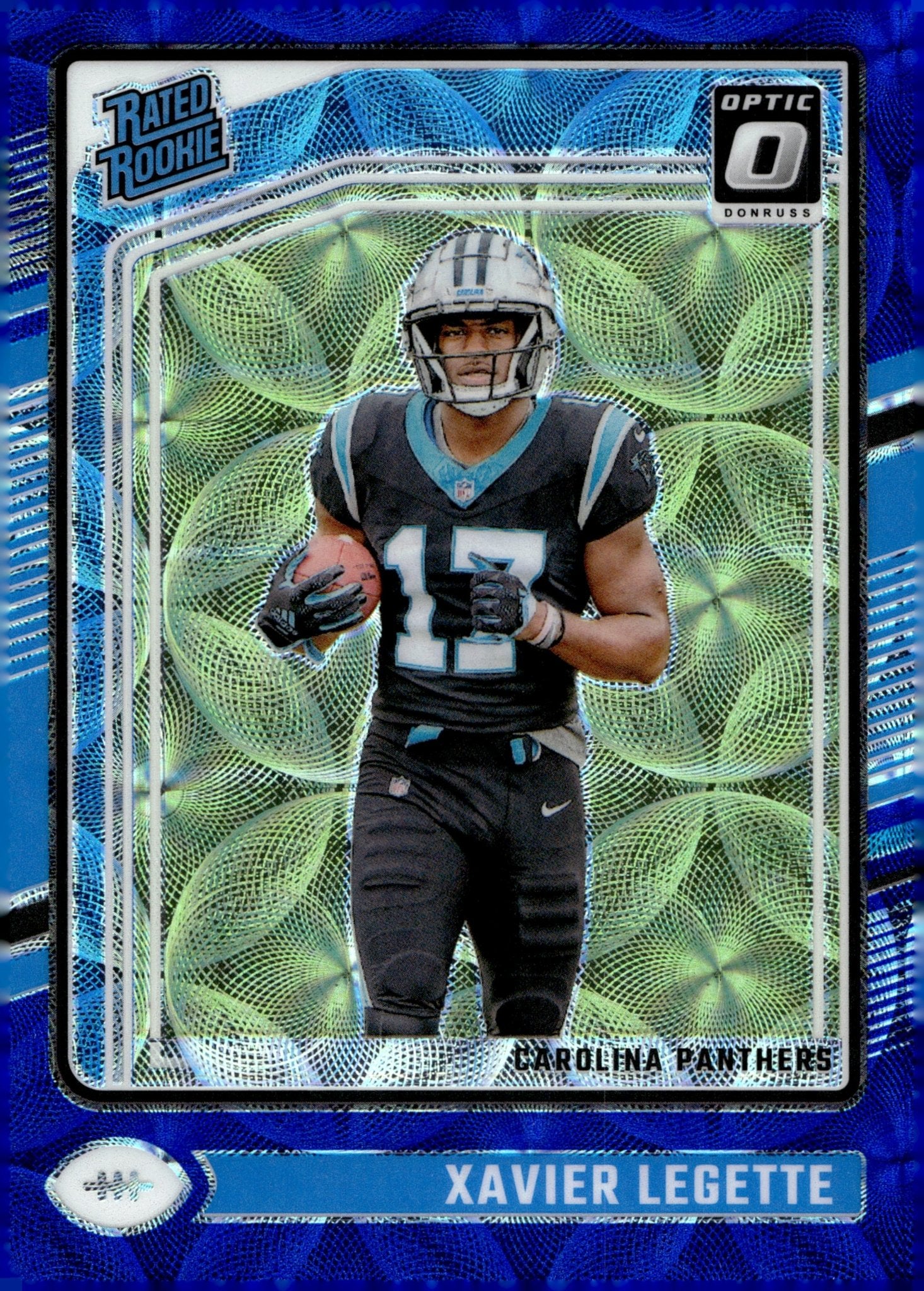 Xavier Legette 2024 Panini Donruss Optic Rated Rookie Blue Scope Prizm RC 299 - Collector Store LLC