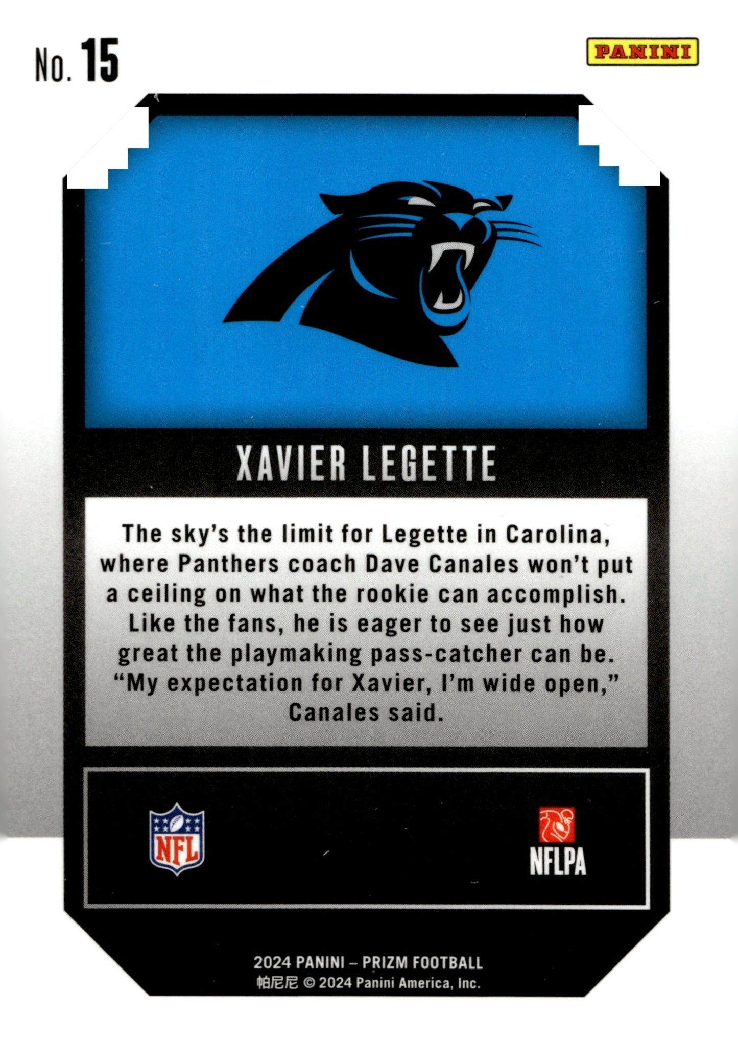 Xavier Legette 2024 Panini Prizm Emergent RC #15 - Collector Store LLC