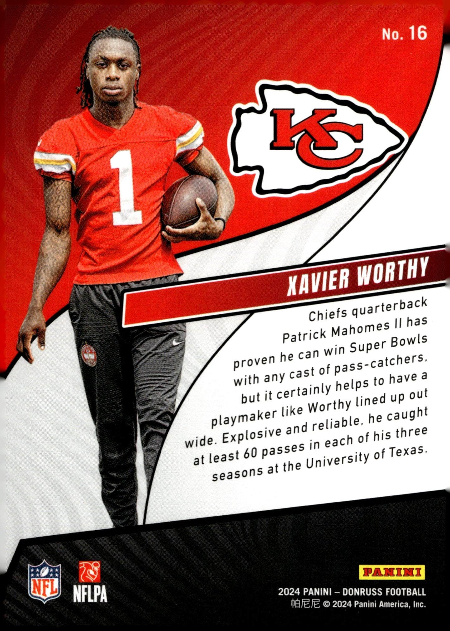 Xavier Worthy 2024 Panini Donruss Rookie Revolution RC #16 - Collector Store LLC