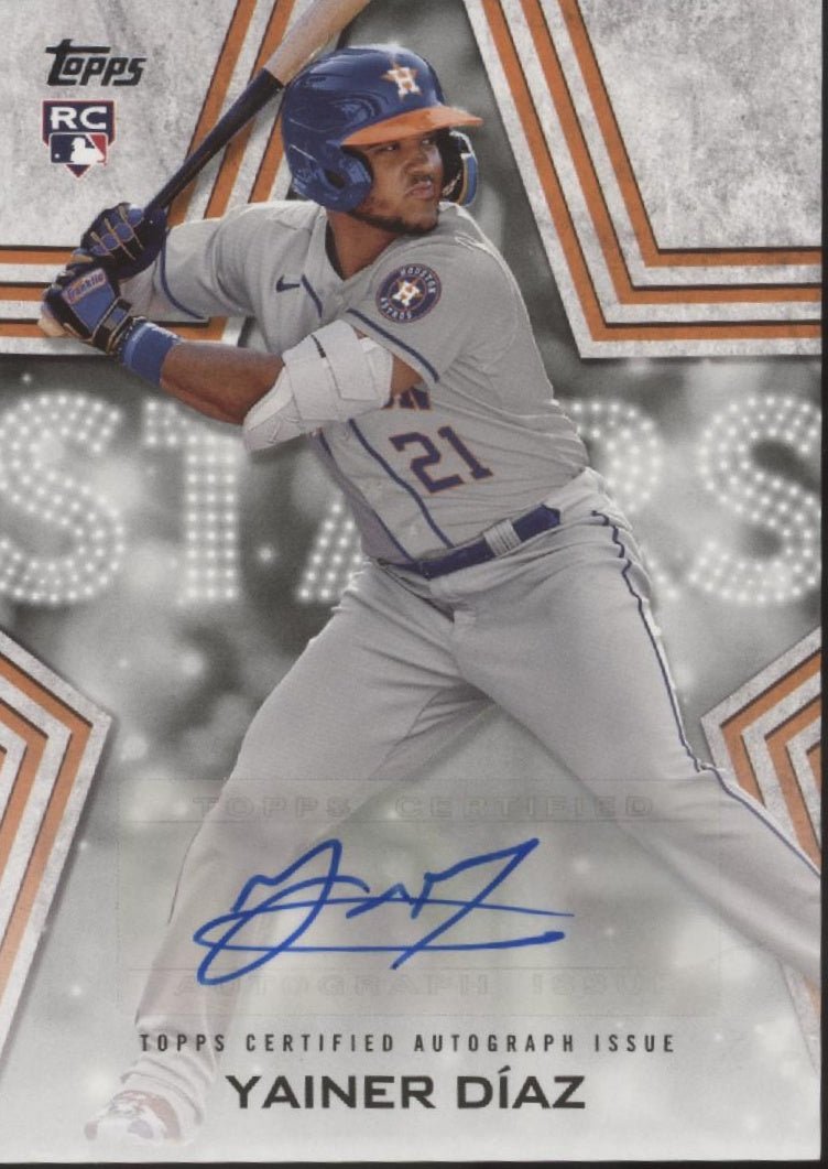 Yainer Diaz 2023 Topps Stars RC Auto BSA - YD - Collector Store LLC