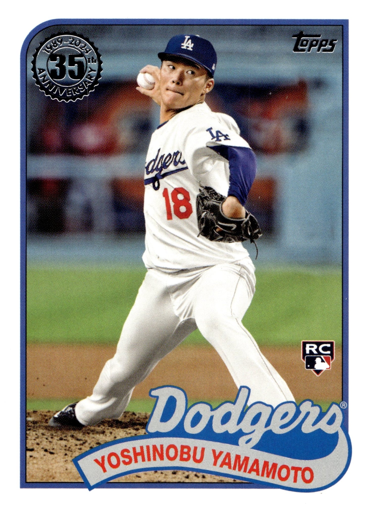Yoshinobu Yamamoto 2024 Topps 35th Anniversary RC #89B2 - 48 - Collector Store LLC