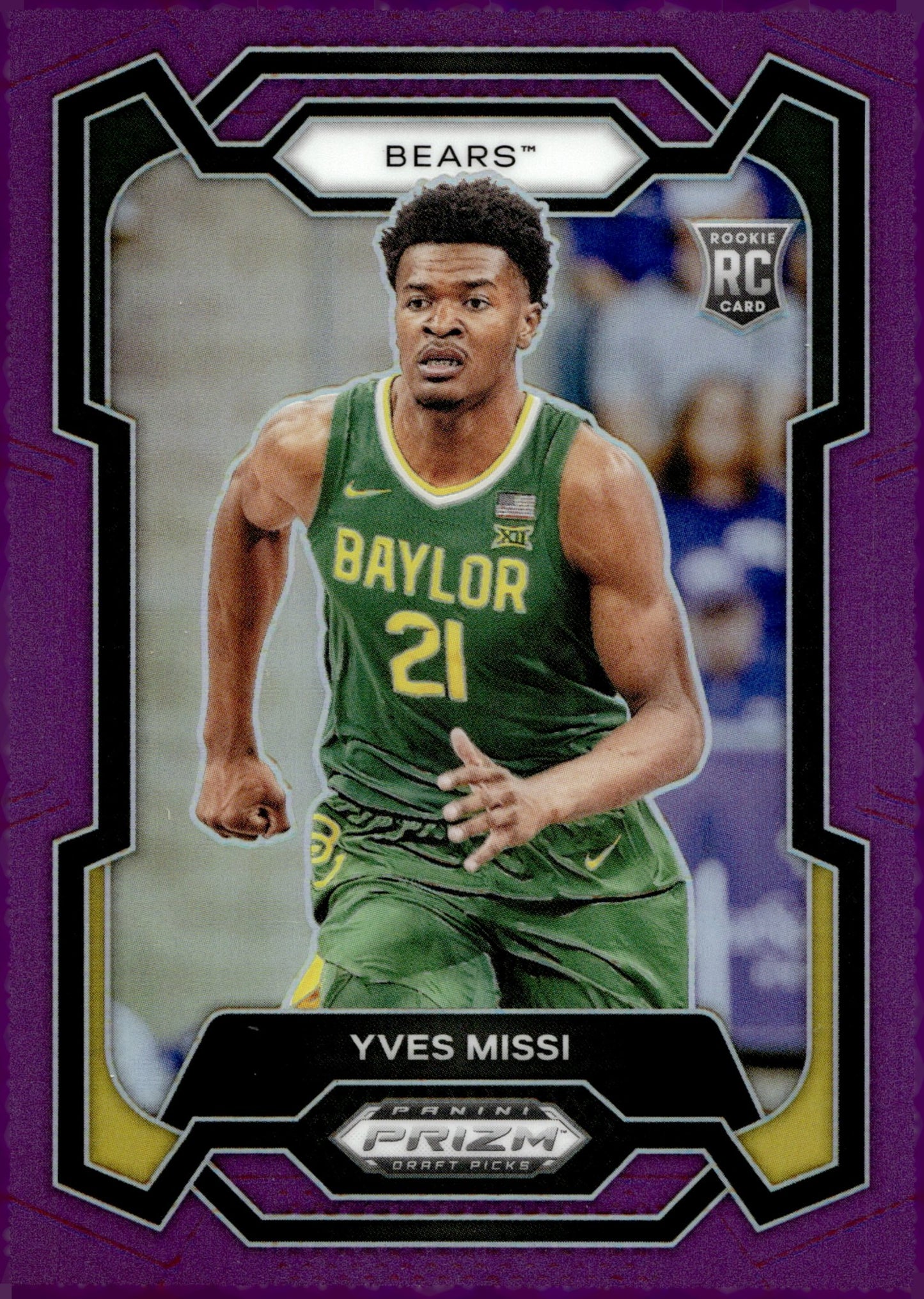 Yves Missi 2024 Panini Prizm Draft Picks Purple Prizm RC 72/75 #54 - Collector Store LLC