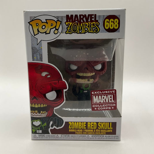Zombie Red Skull Funko Pop! Marvel Zombies #668 Marvel Collector Corps - Collector Store LLC