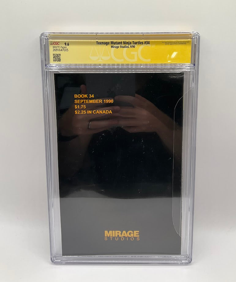 Teenage Mutant Ninja Turtles #34 Mirage 9/90 CGC 9.6 with Kevin Eastman Auto