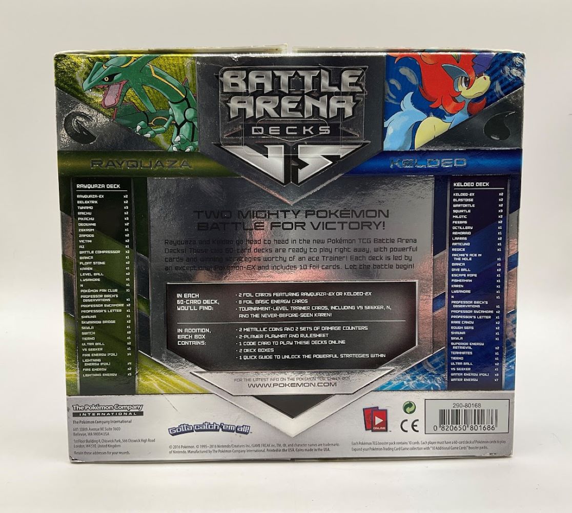 Pokemon: Battle Arena Decks [Keldeo vs Rayquaza] #1 *See Pictures for Condition*