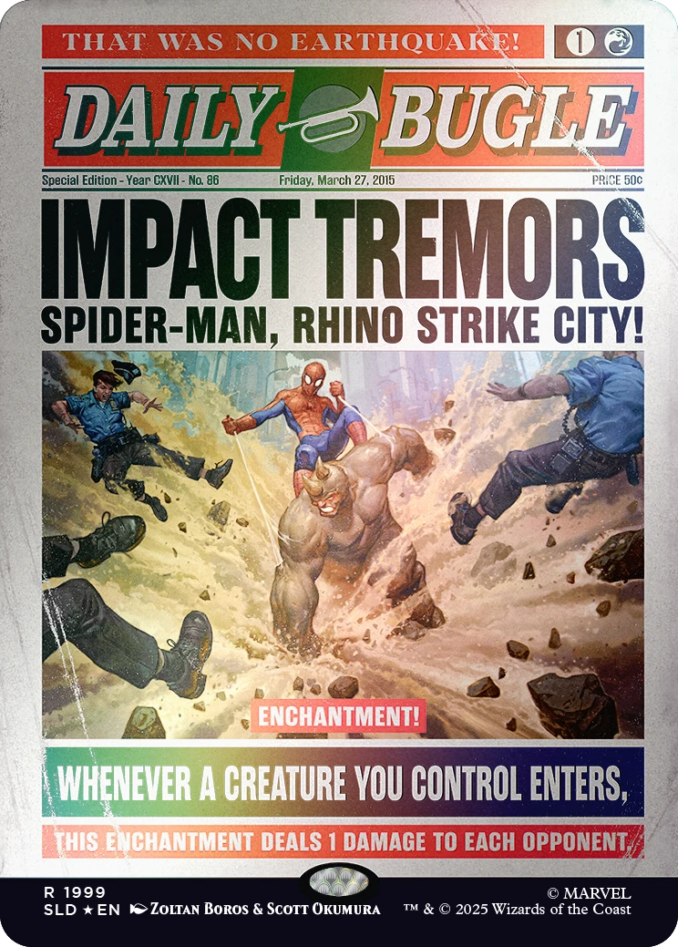 Magic the Gathering: Secret Lair x Marvel - Spider-Man: Daily Bugle Breaking News [Rainbow Foil Edition]