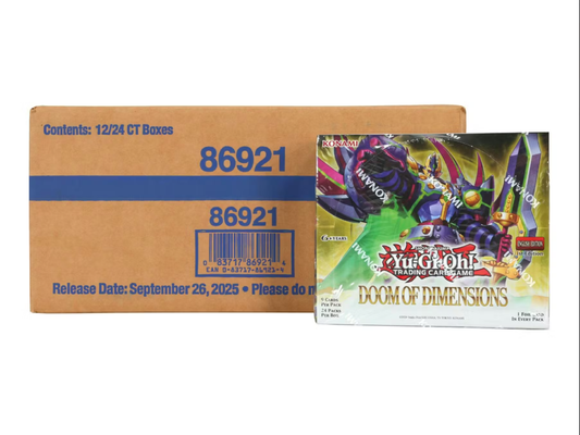 Yu-Gi-Oh! Doom of Dimensions Booster 12 Box Case