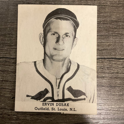 Ervin Dusak 1947 Tip-Top Bread Baseball St. Louis Cardinals