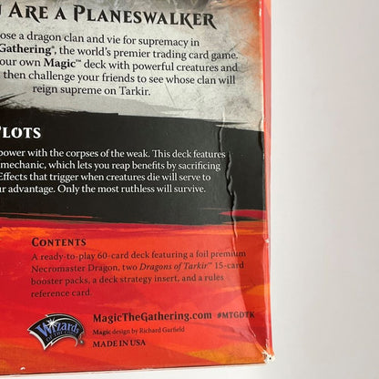 Magic the Gathering: Dragon of Tarkir Intro Pack - Cruel Plots #1 *See Pictures for Condition*