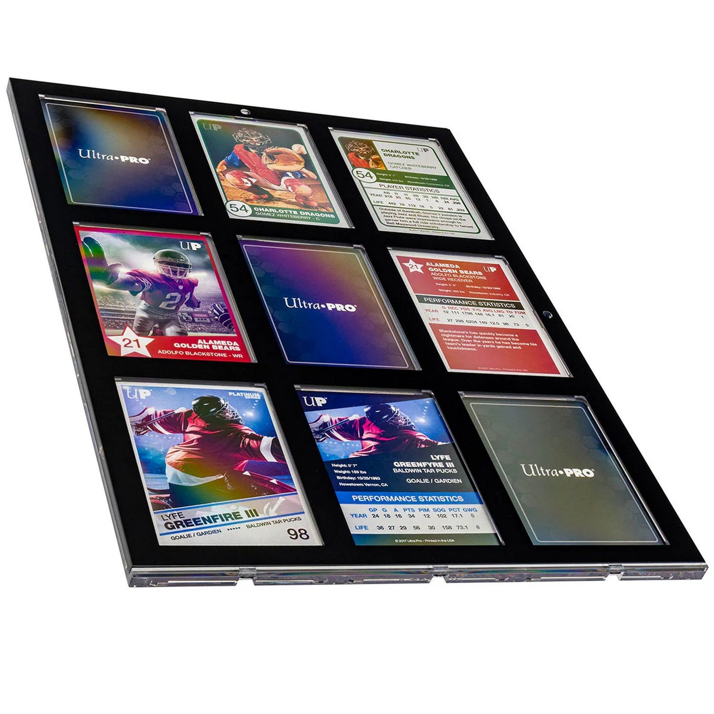 Ultra Pro 35PT 9-Card Black Border UV One Touch Magnetic Holder