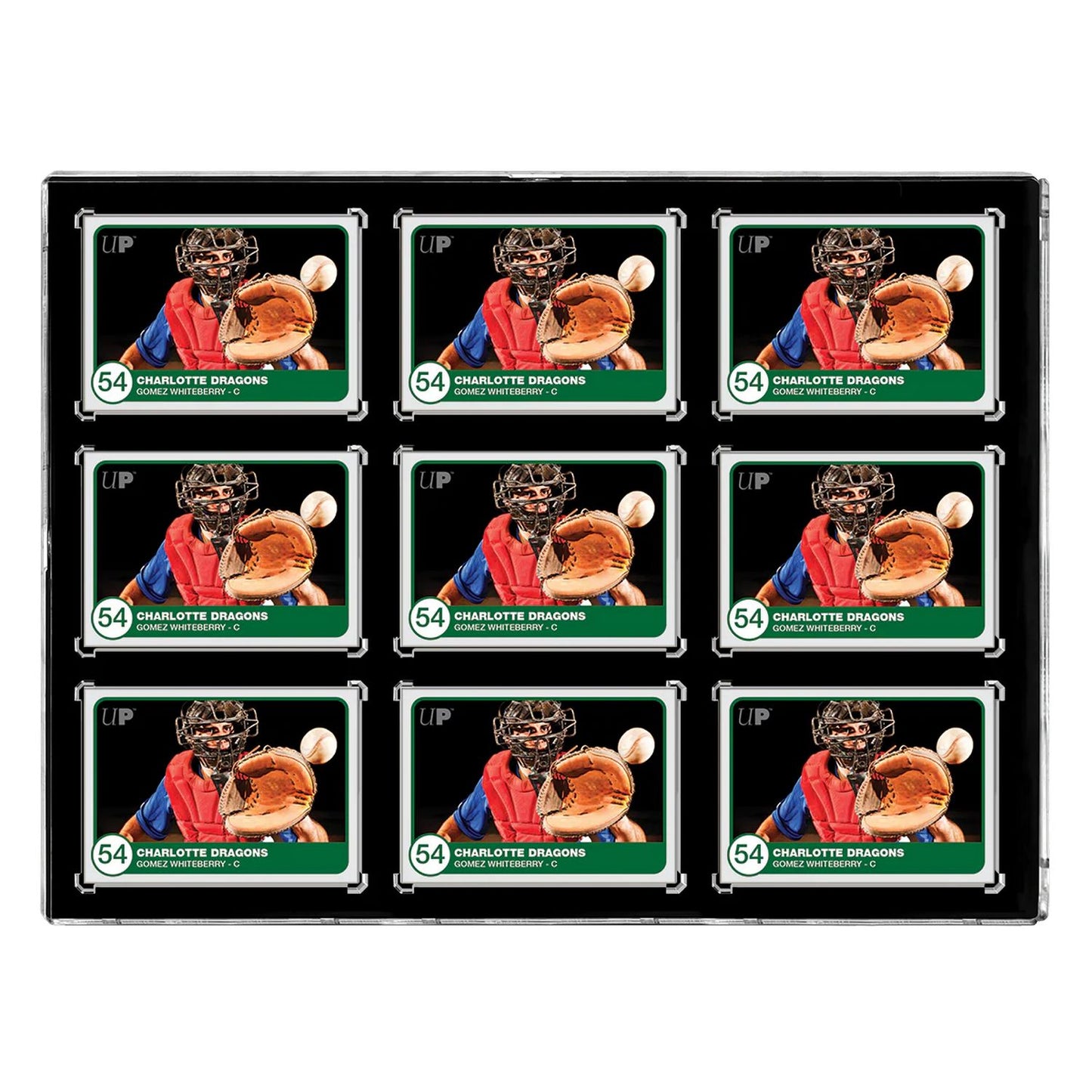 Ultra Pro 35PT 9-Card Black Border UV One Touch Magnetic Holder