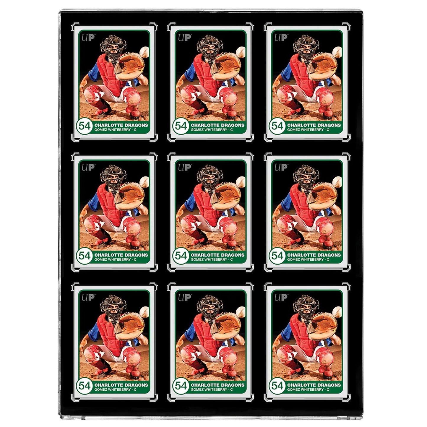 Ultra Pro 35PT 9-Card Black Border UV One Touch Magnetic Holder
