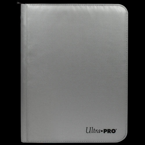 Ultra Pro: 9-Pocket Zippered PRO-Binder: Silver Made With Fire Resistant Materials