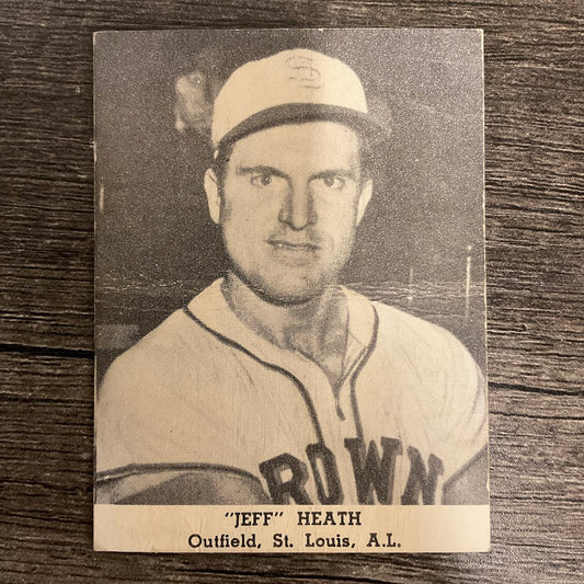 Jeff Heath 1947 Tip-Top Bread Baseball St. Louis Browns